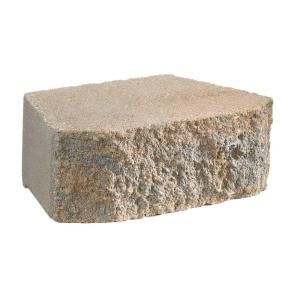 Anchor 4 in. x 11 5/8 in. Tan/Gray Windsor Stone Concrete Retaining Wall Block 603200TAG