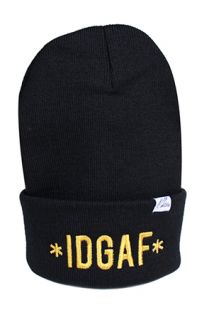 1st Class IDGAFI Dont Give A Fck 24k Gold beanie