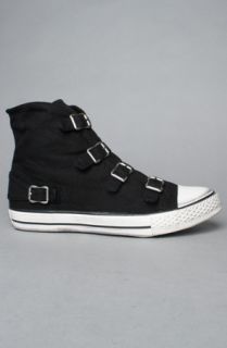 Ash Shoes The Virgin Sneaker in Black Washed Canvas