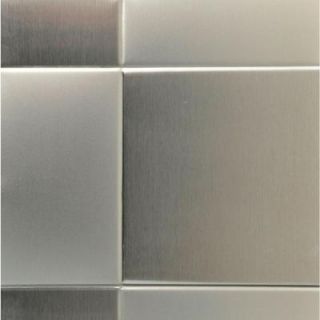 Frigo Design 36 in. x 30 in. Dual Tone Checkered Stainless Cooktop Backsplash DISCONTINUED HS3630DC
