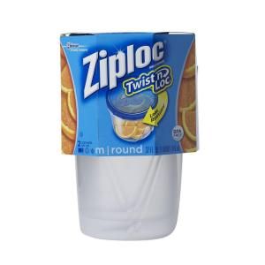 Ziploc Twist n Loc Medium Round Container (2 Pack) 018035