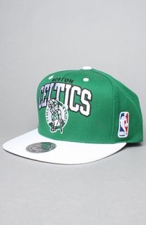 Mitchell & Ness The NBA Arch Snapback Hat in Green White