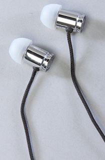 MUNITIO The Standard Issue Titanium Nine Millimeter Earphones with Mic in Silver