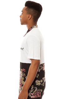 Elwood The Digi Floral Polo in White on Floral