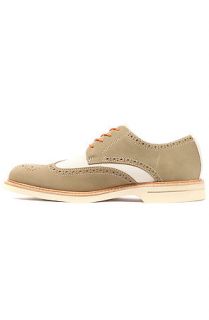 Sperry Top Sider Shoe Gold Oxford Wingtip ASV in Tan, Ivory, and Orange