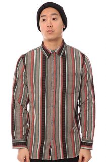 Altamont The Santos LS Buttondown Shirt in Black and Olive