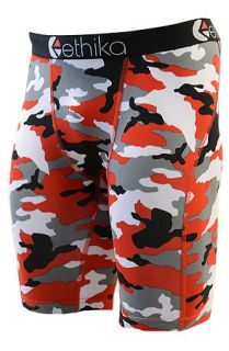 Ethika Boxers Woodland in Camo Red