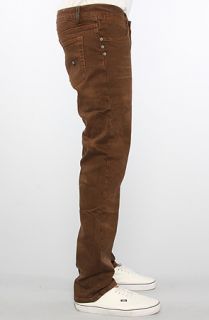 The Kr3w Pants K Slim Fit in Dirty Brown Wash