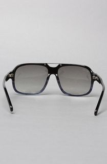 9Five Eyewear The Fronts Sunglasses in Black Fade to Blue Wood