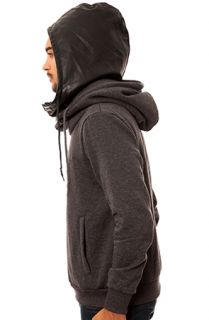 ARSNL The Dai Double Hooded Sweater in Charcoal