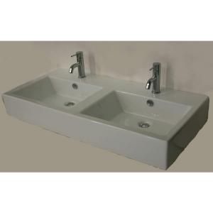 La Toscana Fuori Box Wall Mount Bathroom Sink in White L285