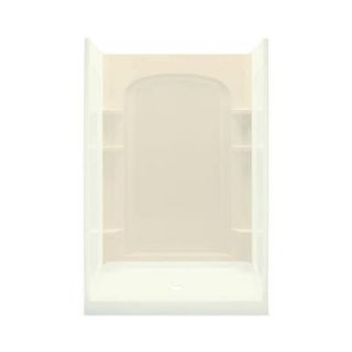 Sterling Plumbing Ensemble 1 1/4 in. x 48 in. x 72 1/2 in. One Piece Direct to Stud Back Shower Wall in Almond DISCONTINUED 72222100 47