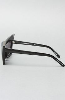 Alexander Wang The Cat Eye Sunglasses in Black and Silver