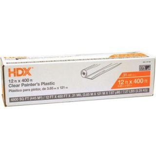 HDX 12 ft. x 400 ft. 0.31 mil High Density Painters Plastic HSHD12 400