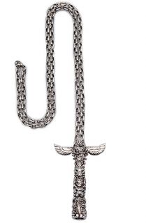 Han Cholo Necklace Peace Pipe Pendant in Silver