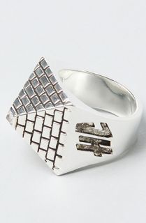 Han Cholo The His Pyramid Ring in Brass Plated Silver