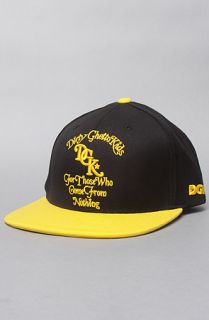 DGK The From Nothing Snapback Cap in Black Yellow