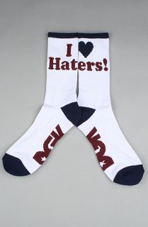 DGK The Haters Sock 3Pack in Black Athletic Heather White