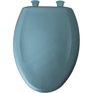 BEMIS Slow Close STA TITE Elongated Closed Front Toilet Seat in Regency Blue 1200SLOWT 064