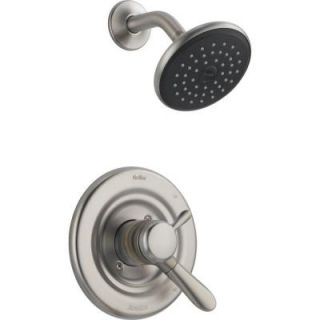 Lahara 1 Handle 1 Spray Raincan Shower Faucet Only in Stainless with Dual Function Cartridge (Valve Not Included) T17238 SS