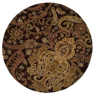 Home Decorators Collection Promanade Brown 5 ft. 9 in. Round Area Rug 0167030820