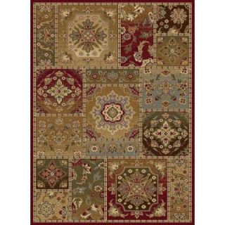 Tayse Rugs Impressions Red 7 ft. 10 in. x 10 ft. 3 in. Transitional Area Rug 7720  Red  8x11
