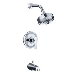 KOHLER Taboret 1 Handle Tub and Shower Faucet Trim Only in Polished Chrome K T8224 4 CP