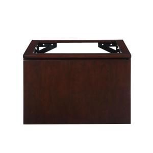 Xylem Blox 30 in. W x 21 1/2 in. D x 20 in. H Vanity Cabinet Only with Wood Front Drawer in Dark Walnut V BLOX DR30DW