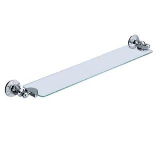 KOHLER Antique Wall Mount 24 in. W Shelf in Glass and Polished Chrome K 218 CP