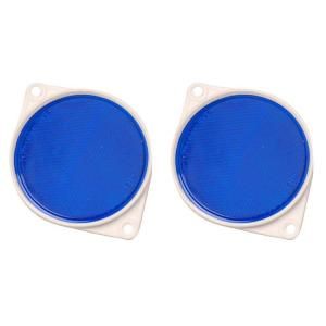 HY KO 3 1/4 in. Round Blue Acrylic Reflectors (2 Pack) CDRF 3B