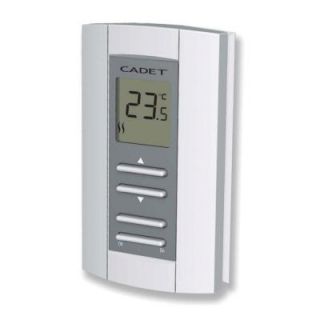 Cadet Double Pole 16 Amp 208/240 Volt Digital Electronic Non Programmable Wall Thermostat White TH114