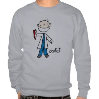 Dentist Stick Figure Pullover Sweatshirt