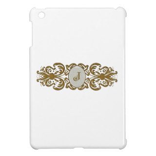 Ornate Scroll Monogram Letter J Cover For The iPad Mini