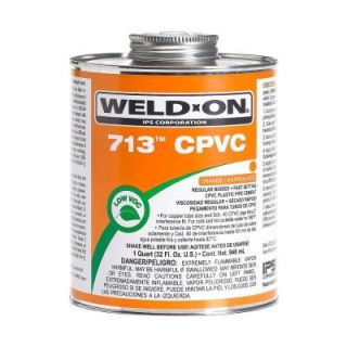 Weld On 32 oz. CPVC 713 Cement   Orange (12 Pack) 10126