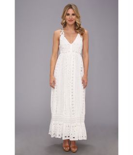 MICHAEL Michael Kors Eyelet Panel Maxi Dress Womens Dress (White)