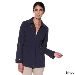 Na Womens Diane Moisture wicking Travel Jacket Navy Size XS (2  3)