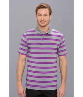 Under Armour Golf UA Easy Money Stripe Polo Mens Short Sleeve Pullover (Purple)