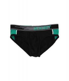 2IST Turbo No Show Brief Mens Underwear (Black)