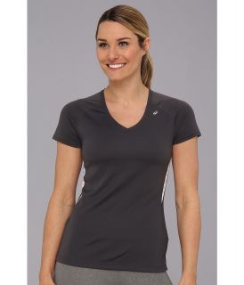 ASICS Favorite Short Sleeve Top Womens Short Sleeve Pullover (Black)
