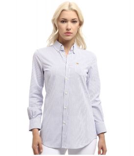 DSQUARED2 Boxy Shirt Womens Long Sleeve Button Up (Blue)