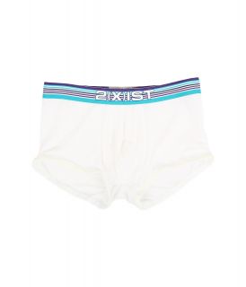 2IST Beach Stripe No Show Trunk Mens Underwear (White)