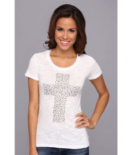 Roper 9061 Cotton/Poly Slub Jersey Tee Womens T Shirt (White)
