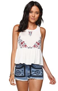 Womens Kendall & Kylie Shirts & Blouses   Kendall & Kylie Embroidered Tank