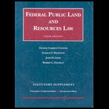 Federal Public Land and Resource Law 07 Supplement