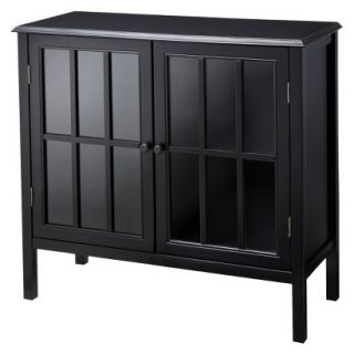 Accent Table Threshold Windham Accent Cabinet   Black
