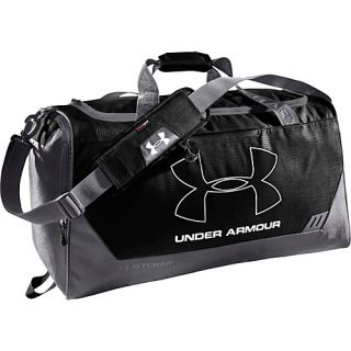 Hustle Medium Duffel Black/Graphite/White   Under Armour All Purpos