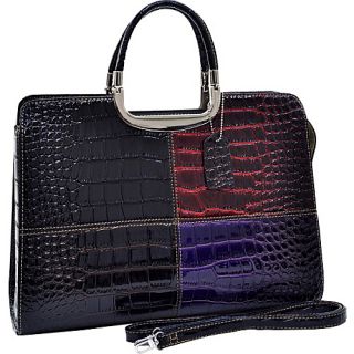 Patent Shine Croco Fashion Briefcase Black/Red/Coffee/Purple   Dasein Non