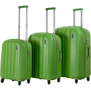 Paradise 3 Piece Extra Lightweight Luggage Set Green DIST   CalPak Luggag