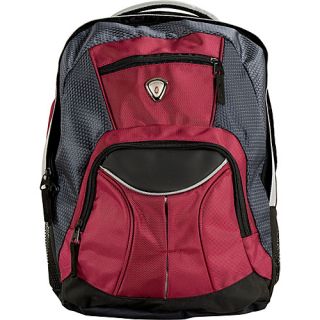 Mentor 17 inch Deluxe Laptop Backpack Deep Red   CalPak Laptop Backpacks