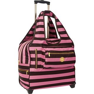 Stripe Day Trip Bag Brown/Pink   Sydney Love Small Rolling Luggage